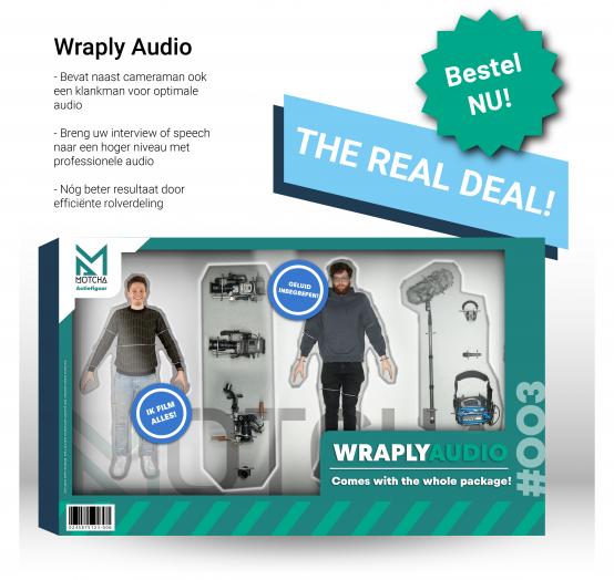Action figure van een cameraman en klankman - Wraply Audio